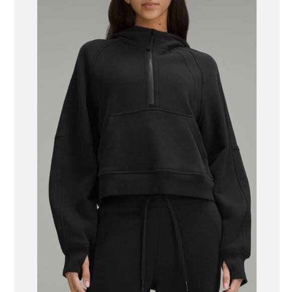 Lululemon Scuba Oversized Funnel Neck Half Zip  Black XS/S Pullover - Picture 6 of 6